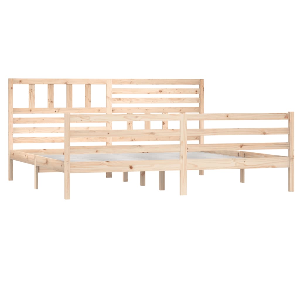 Bed Frame without Mattress Solid Wood 200x200 cm