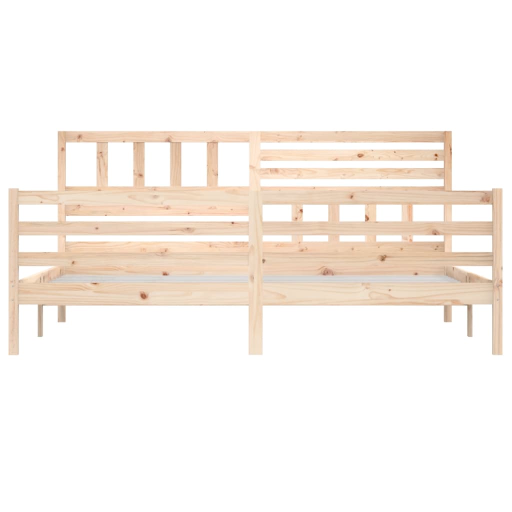 Bed Frame without Mattress Solid Wood 200x200 cm