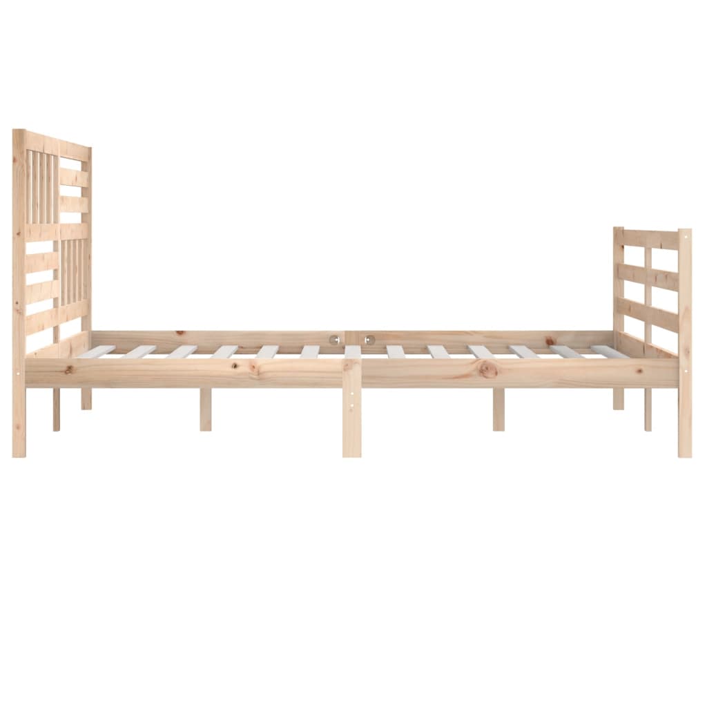 Bed Frame without Mattress Solid Wood 200x200 cm