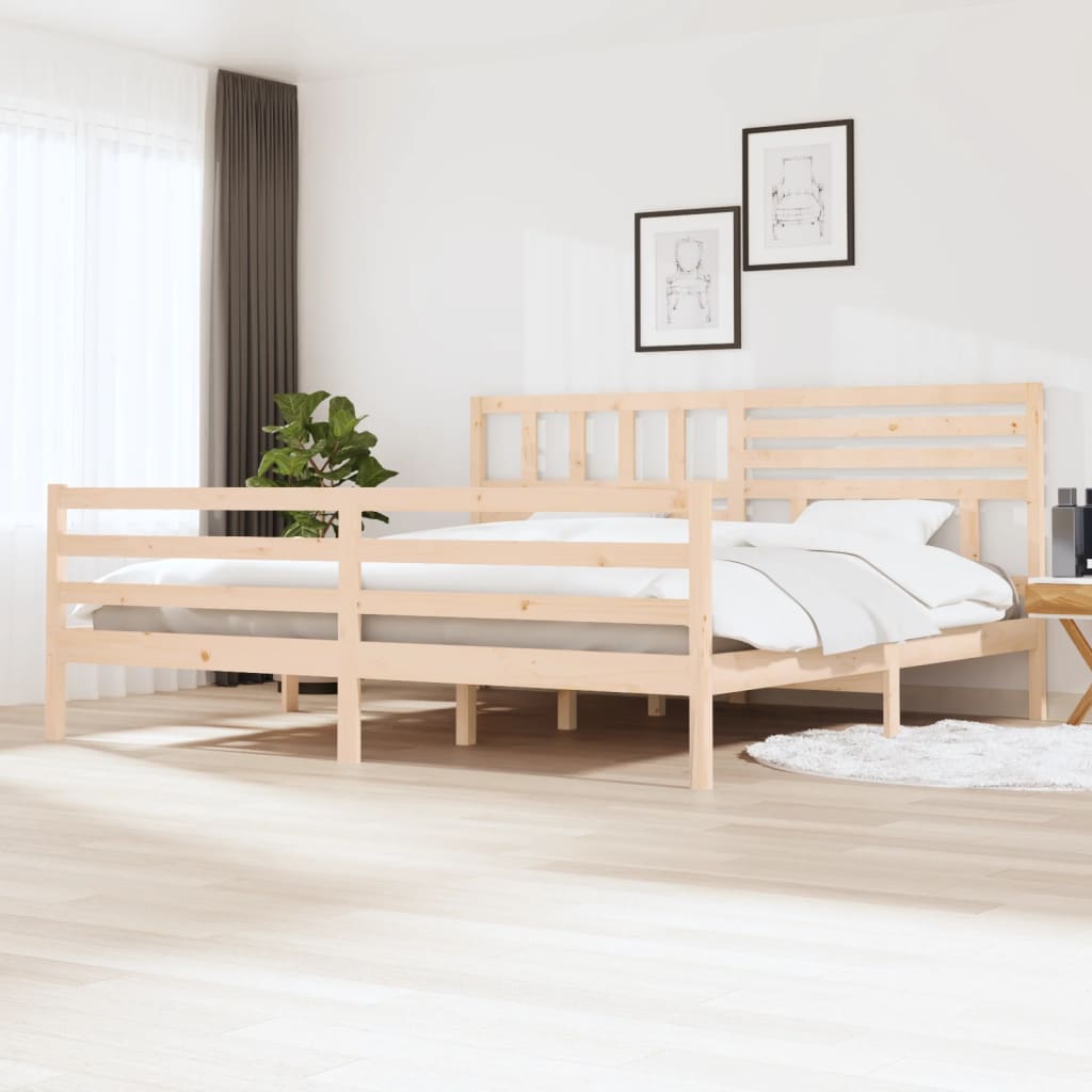 Bed Frame without Mattress Solid Wood 200x200 cm