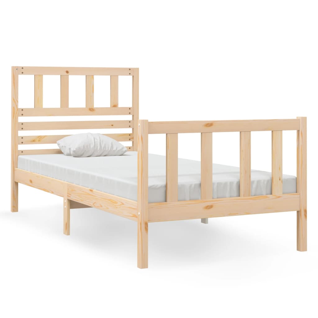 Bed Frame without Mattress Small Single Solid Wood
