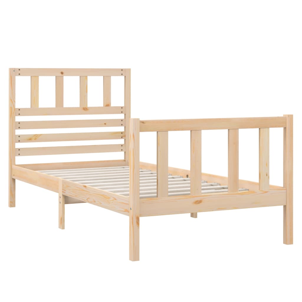 Bed Frame without Mattress Small Single Solid Wood