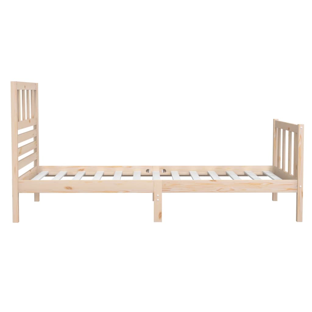 Bed Frame without Mattress Single Solid Wood