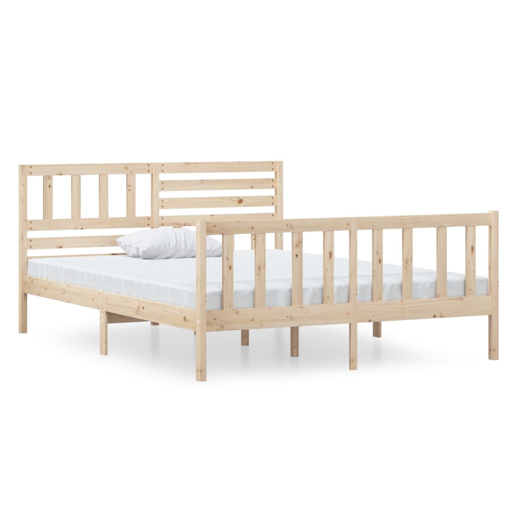 Bed Frame without Mattress Small Double Solid Wood