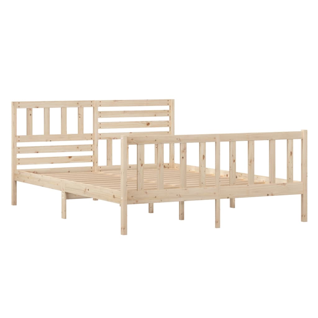 Bed Frame without Mattress Small Double Solid Wood