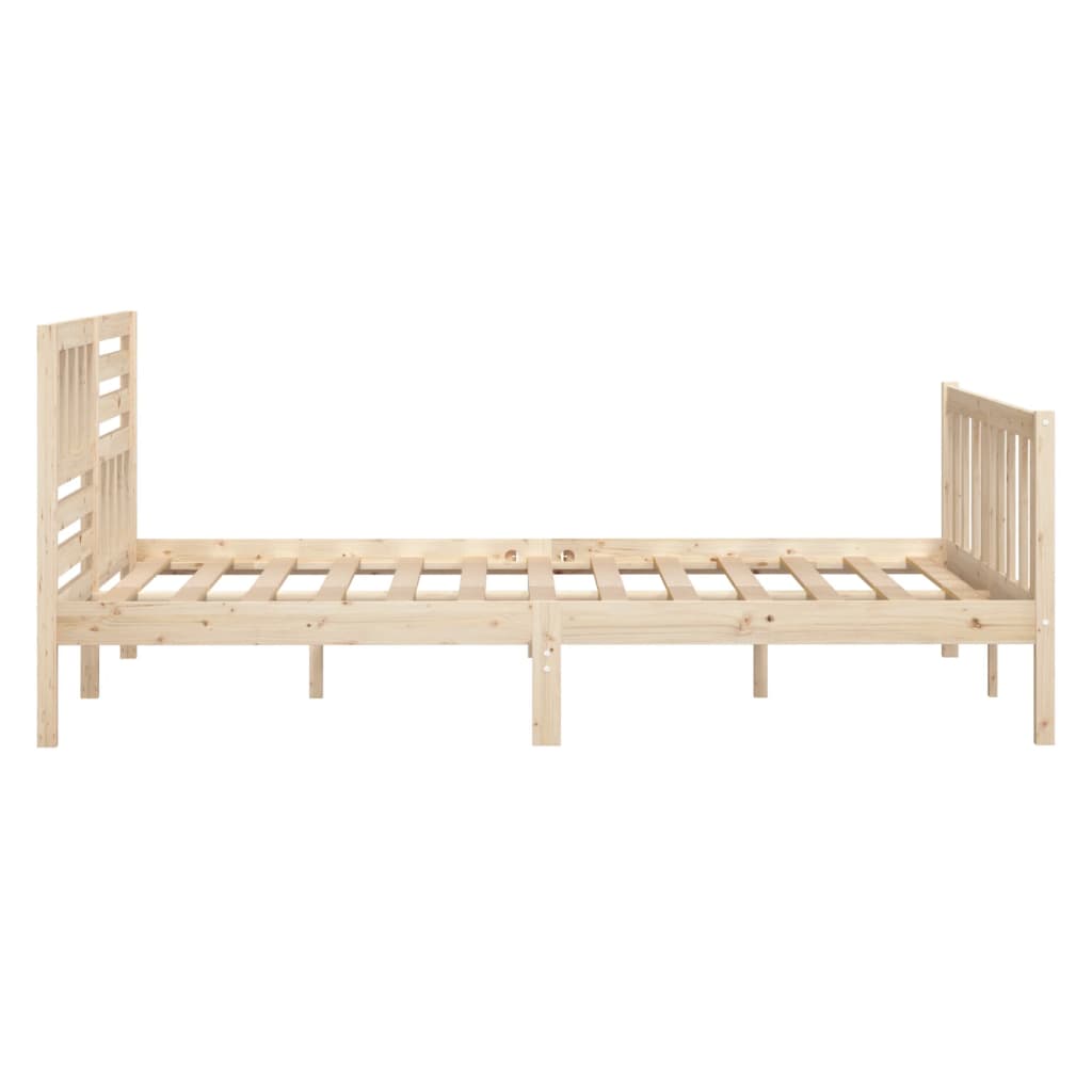 Bed Frame without Mattress Small Double Solid Wood
