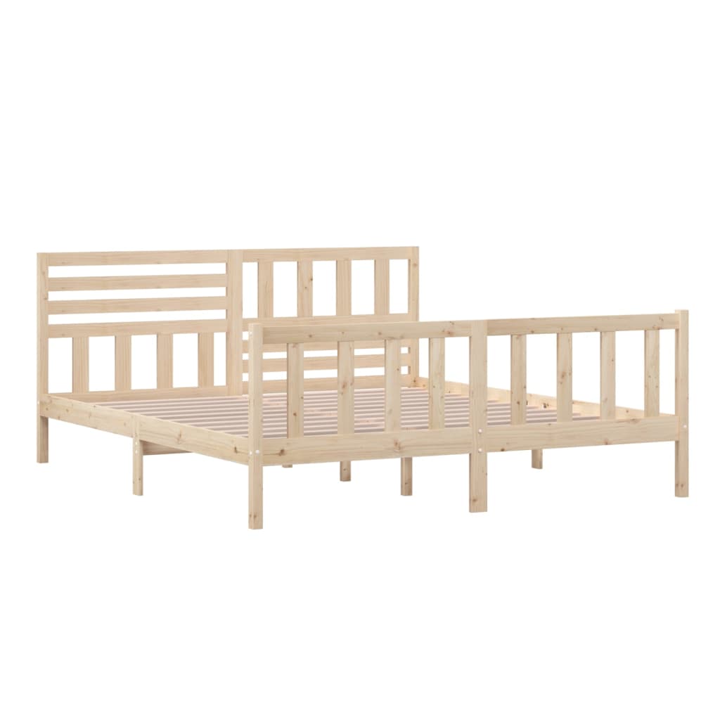 Bed Frame without Mattress Super King Solid Wood