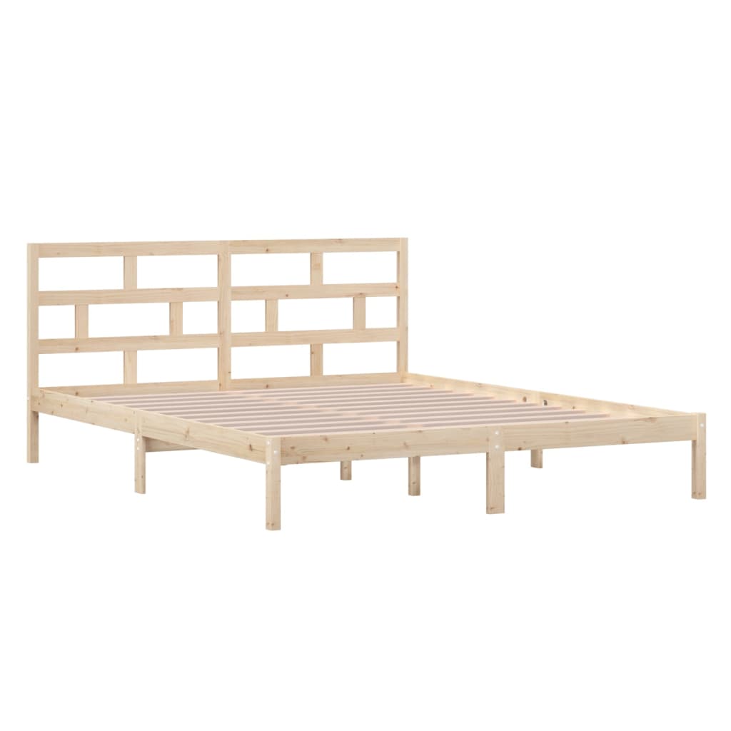 Bed Frame without Mattress Small Double Solid Wood