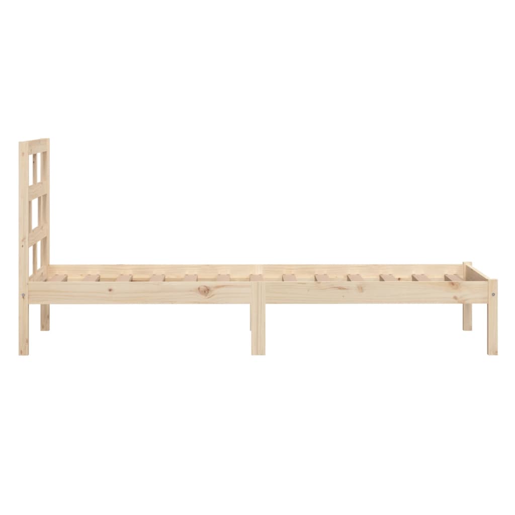 3101208 vidaXL Bed Frame without Mattress Solid Wood 100x200 cm (810007+814179)