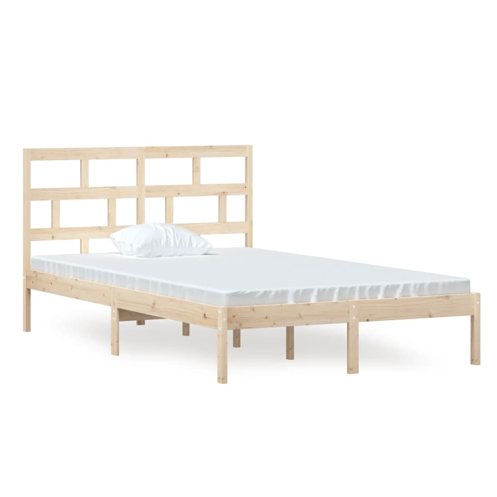 3101213 vidaXL Bed Frame without Mattress Solid Wood 120x200 cm (810012+814184)