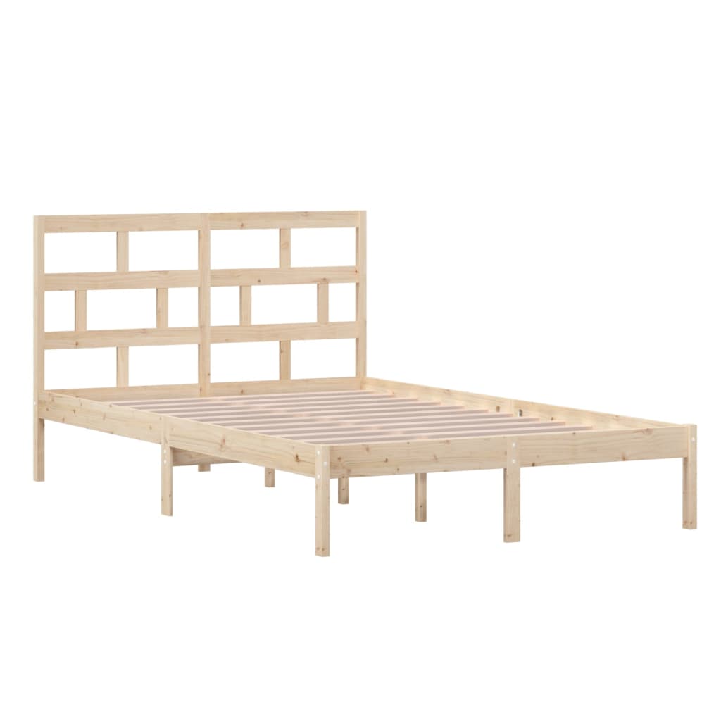3101213 vidaXL Bed Frame without Mattress Solid Wood 120x200 cm (810012+814184)