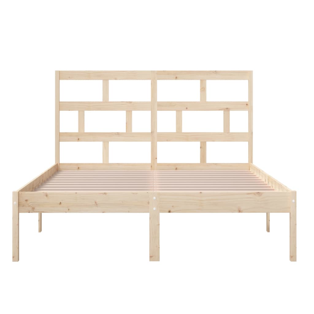 3101213 vidaXL Bed Frame without Mattress Solid Wood 120x200 cm (810012+814184)