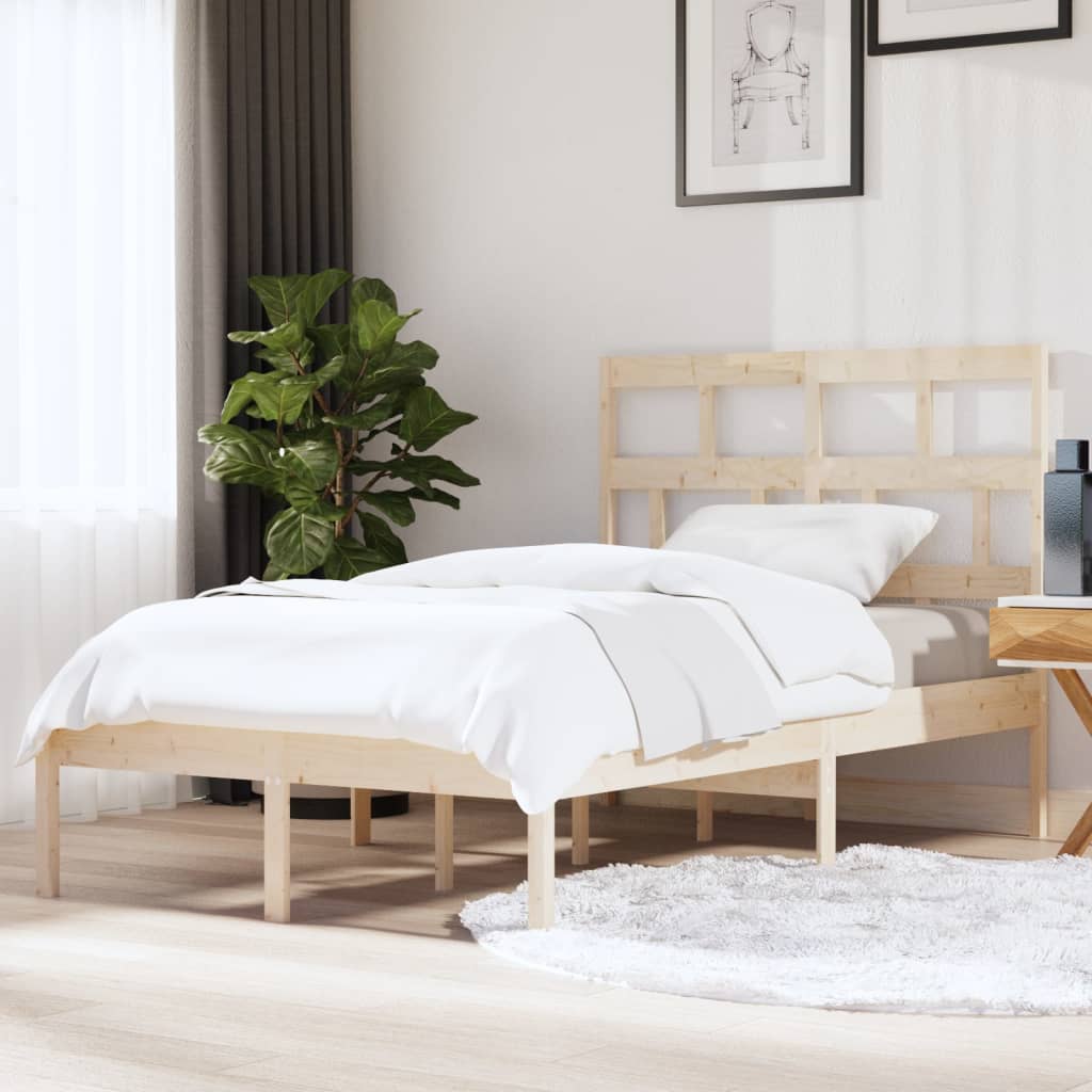 3101213 vidaXL Bed Frame without Mattress Solid Wood 120x200 cm (810012+814184)