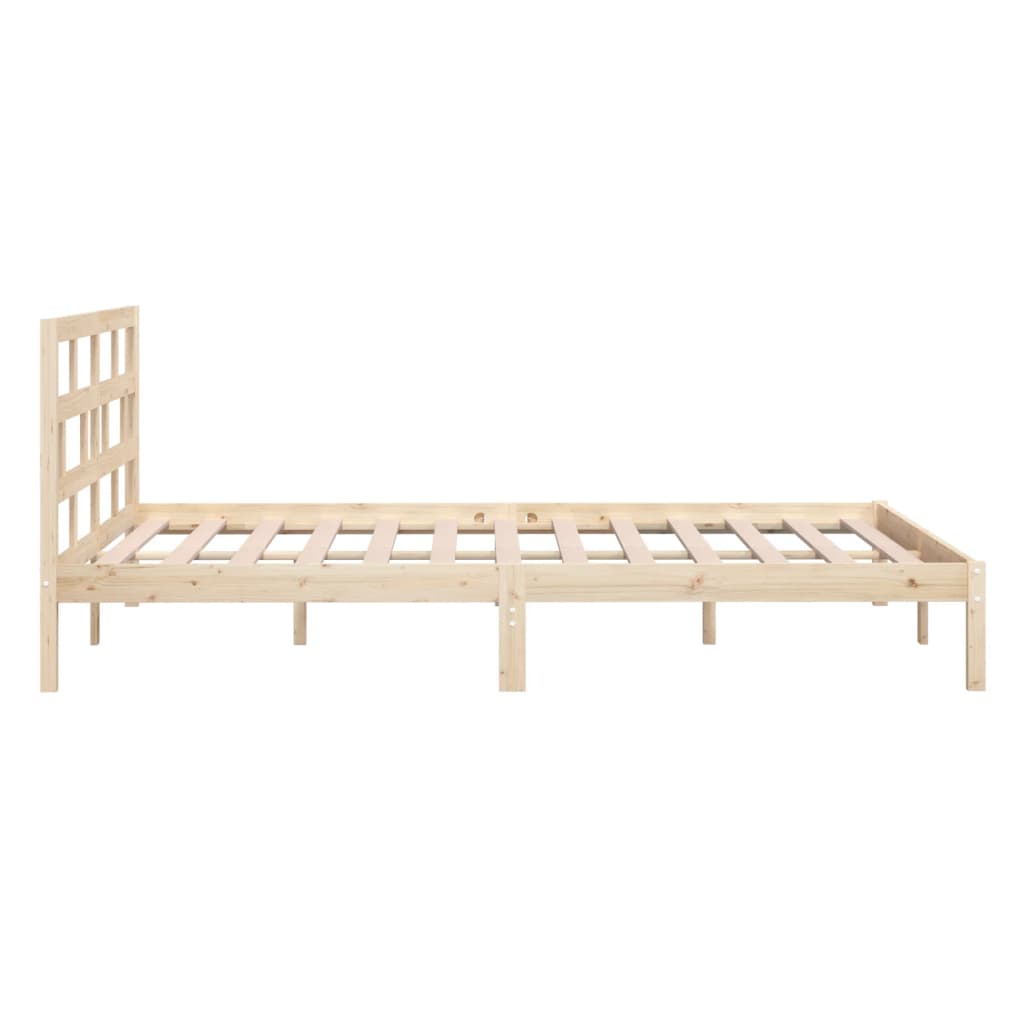 Bed Frame without Mattress Super King Solid Wood