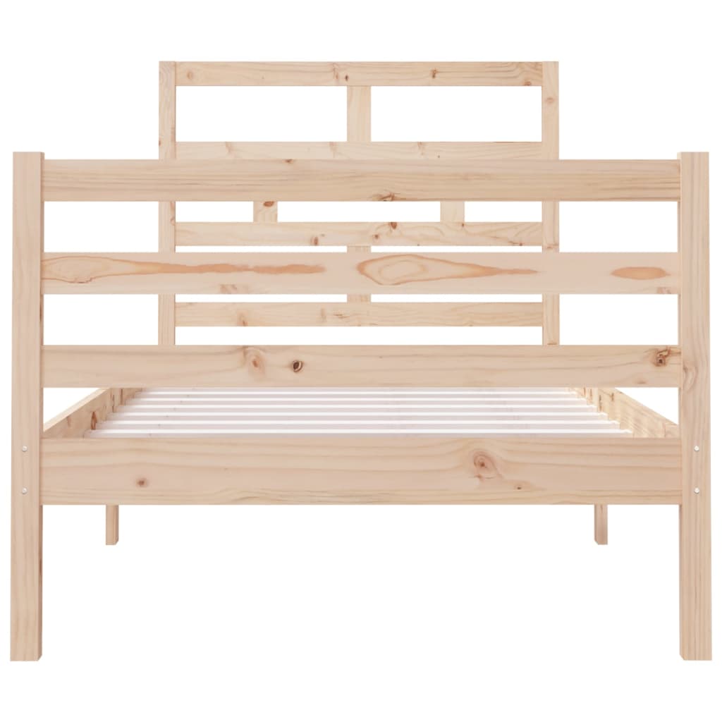 Bed Frame without Mattress 90x190 cm Single Single Solid Wood