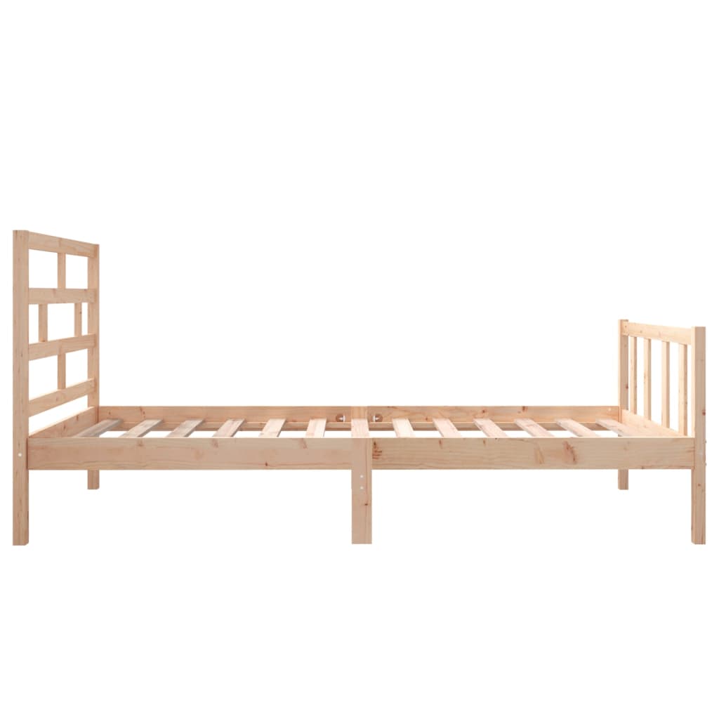 Bed Frame without Mattress Solid Wood Pine Small Single
