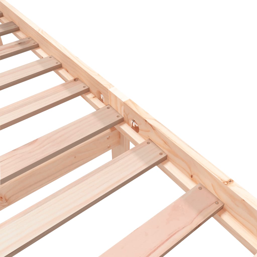 Bed Frame without Mattress Solid Wood Pine Small Single