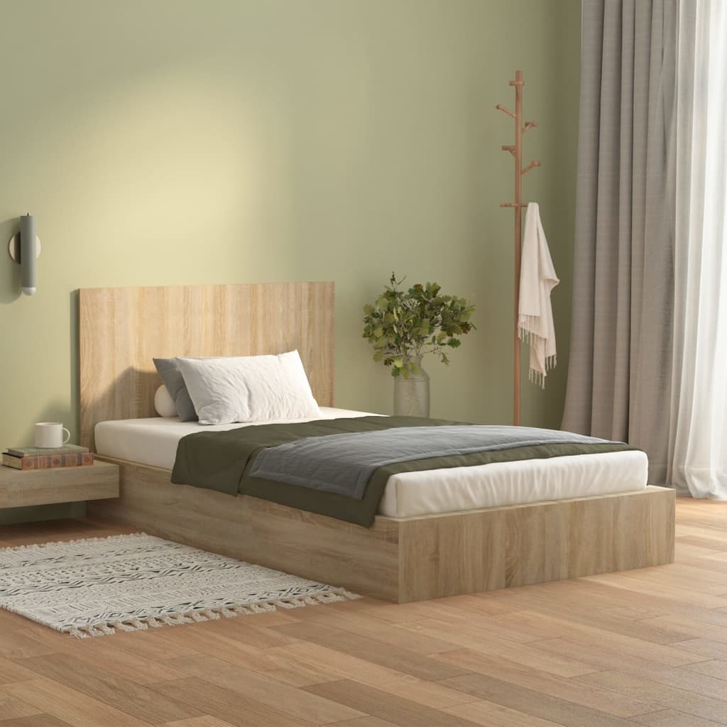 Bed Headboard Sonoma Oak 120x1.5x80 cm Engineered Wood