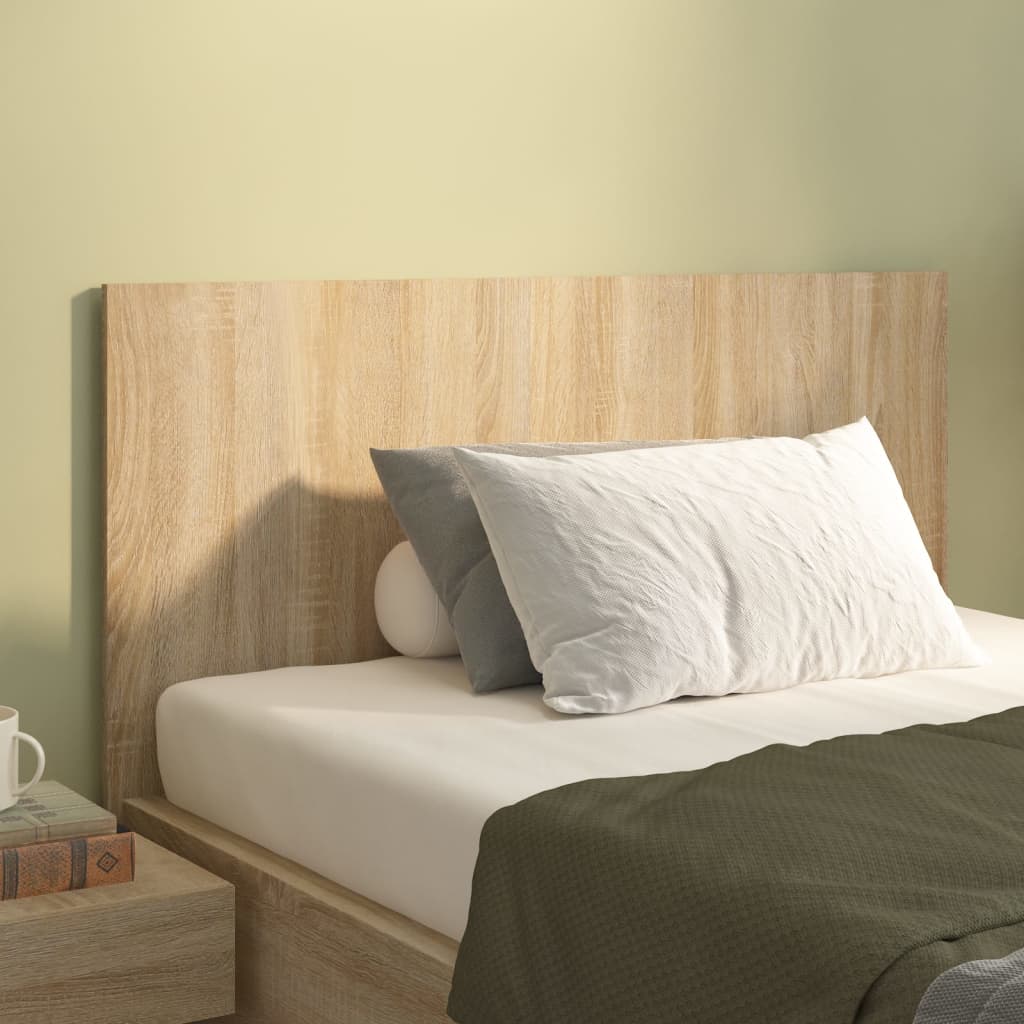 Bed Headboard Sonoma Oak 120x1.5x80 cm Engineered Wood
