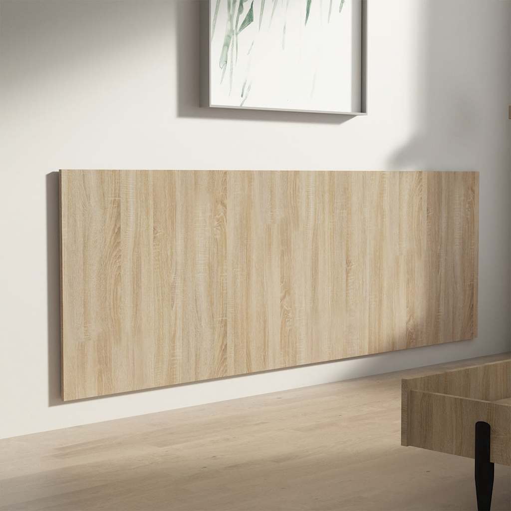 Wall Headboard Sonoma Oak 240x1.5x80 cm Engineered Wood