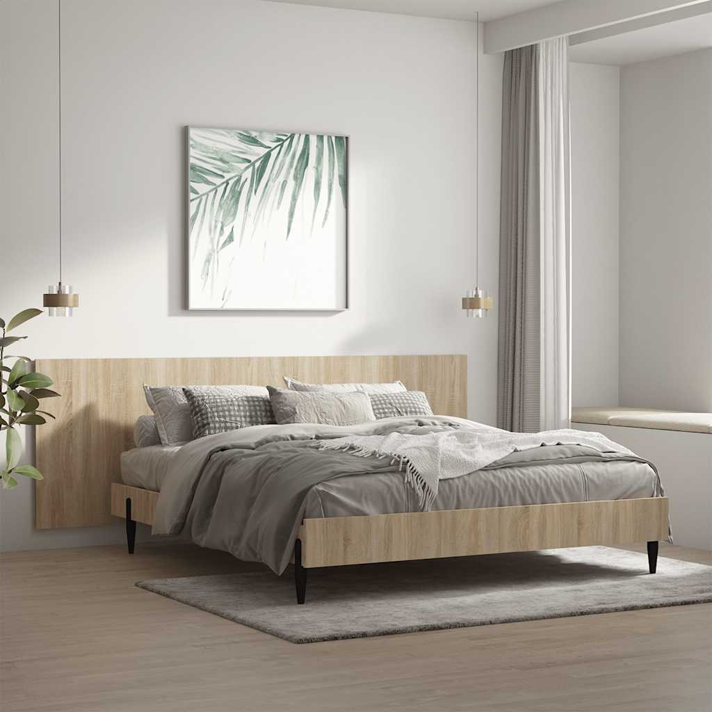 Wall Headboard Sonoma Oak 240x1.5x80 cm Engineered Wood