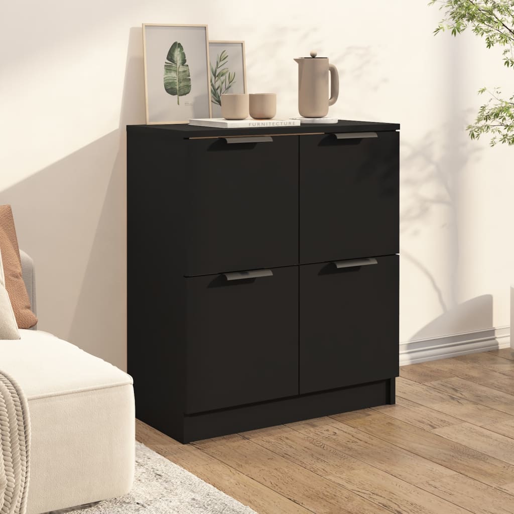 Sideboard Black 60x30x70 cm Engineered Wood