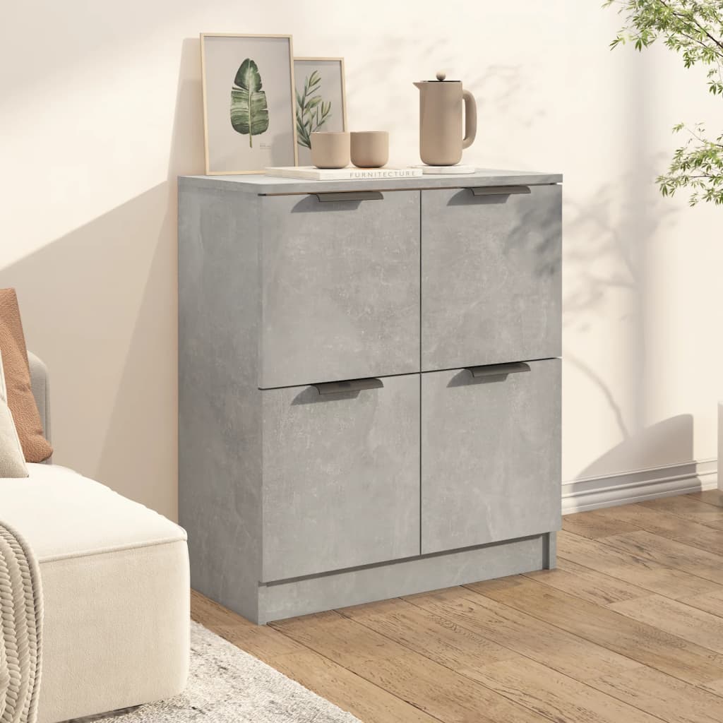 Sideboard Concrete Grey 60x30x70 cm Engineered Wood