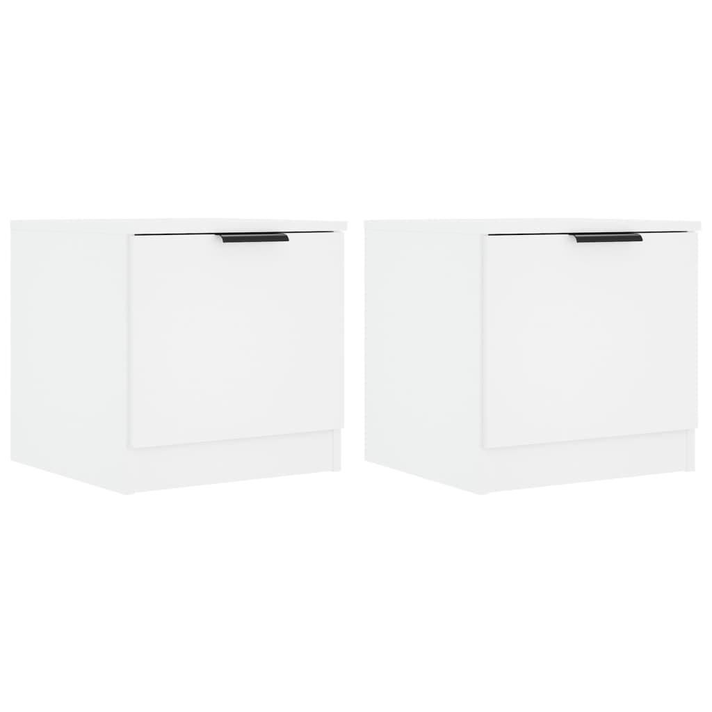 Bedside Cabinets 2 pcs White 40x39x40 cm
