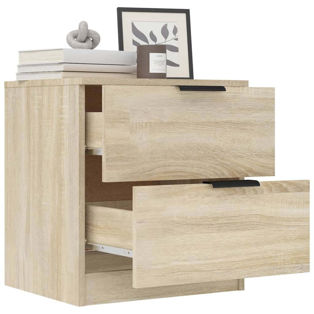 Bedside Cabinets 2 pcs Sonoma Oak Engineered Wood