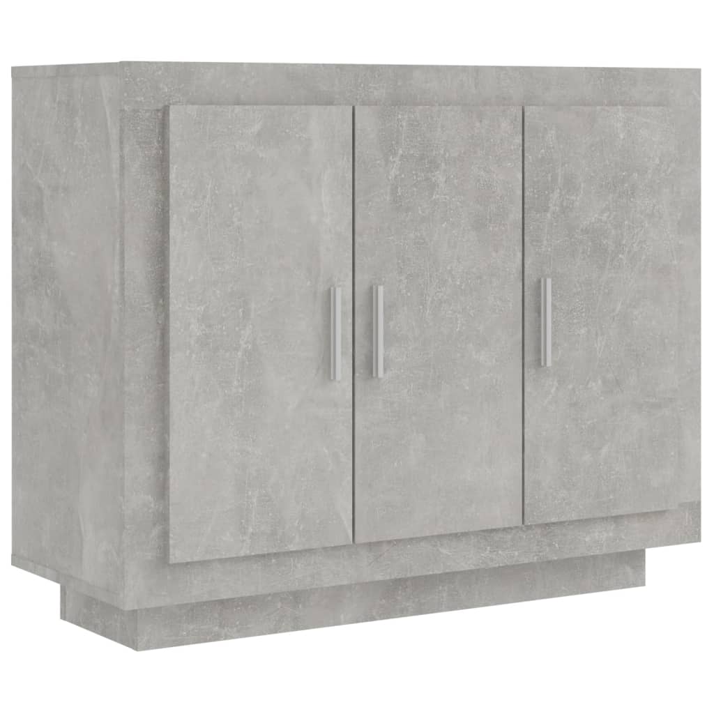 Sideboard Concrete Grey 92x35x75 cm Engineered Wood