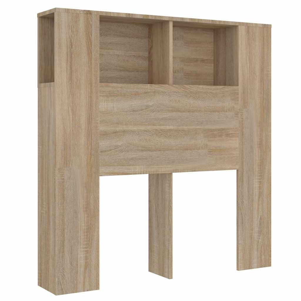 Headboard Cabinet Sonoma Oak 100x18.5x102.5 cm