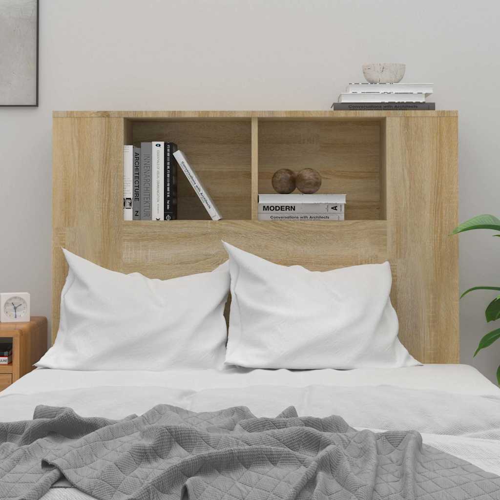 Headboard Cabinet Sonoma Oak 100x18.5x102.5 cm