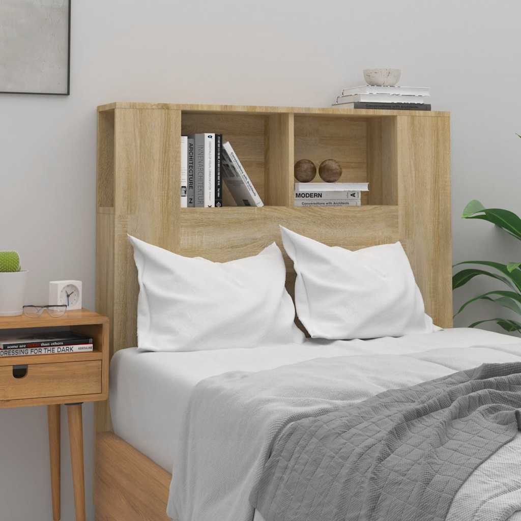 Headboard Cabinet Sonoma Oak 100x18.5x102.5 cm