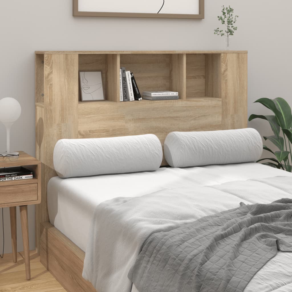 Headboard Cabinet Sonoma Oak 120x18.5x102.5 cm