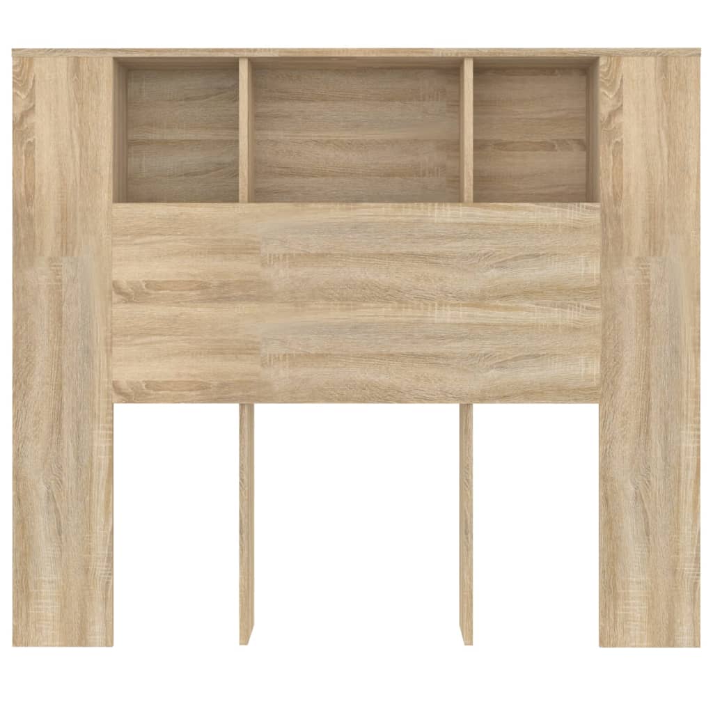 Headboard Cabinet Sonoma Oak 120x18.5x102.5 cm