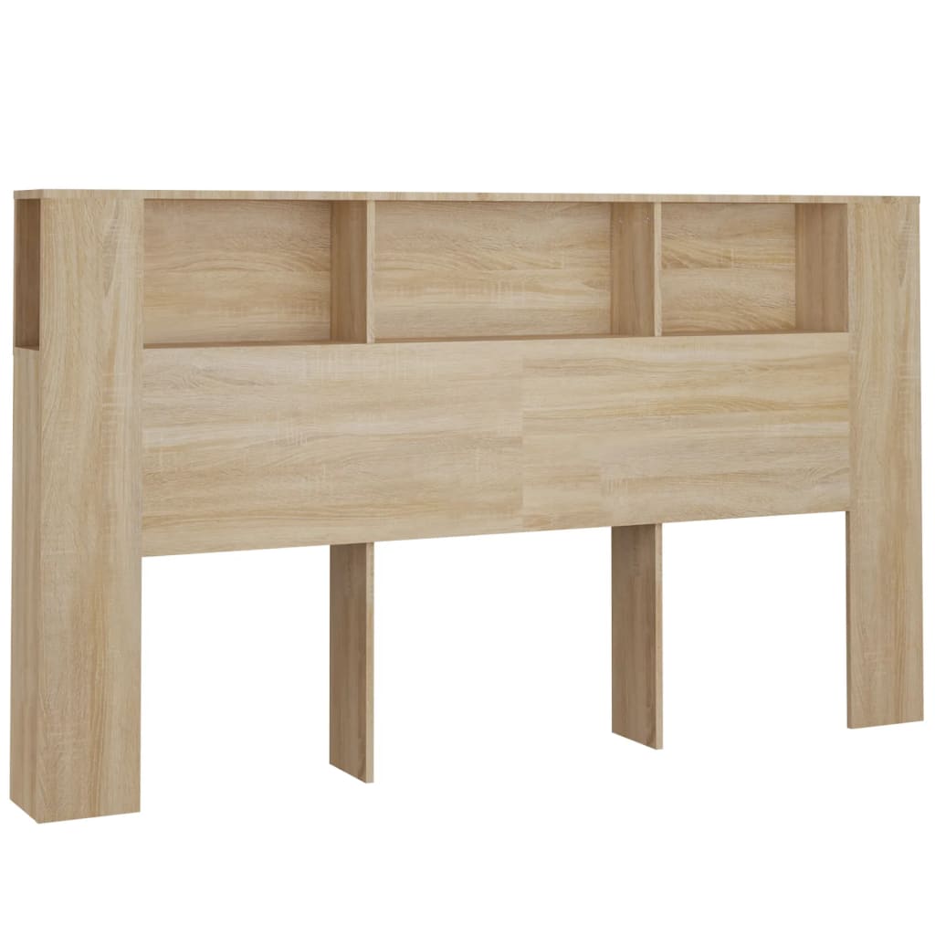 Headboard Cabinet Sonoma Oak 180x18.5x104.5 cm