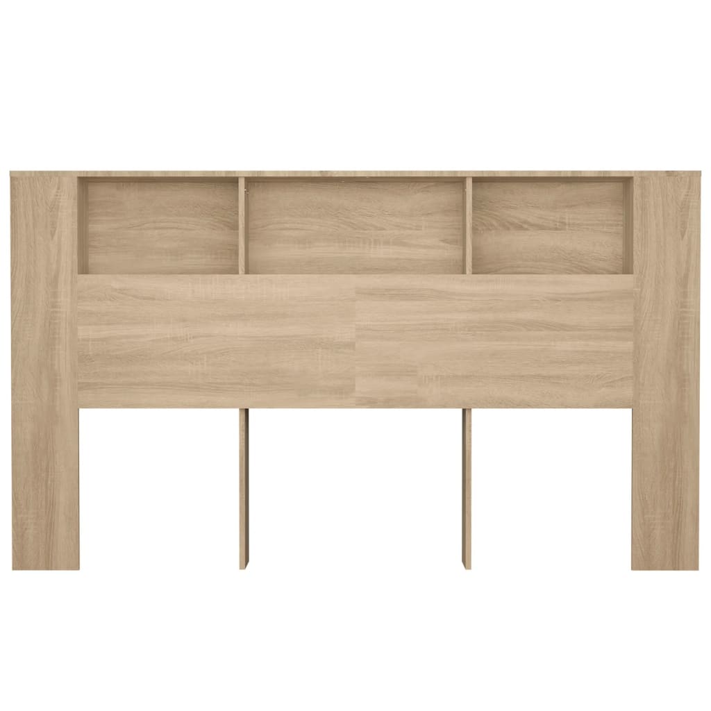 Headboard Cabinet Sonoma Oak 180x18.5x104.5 cm