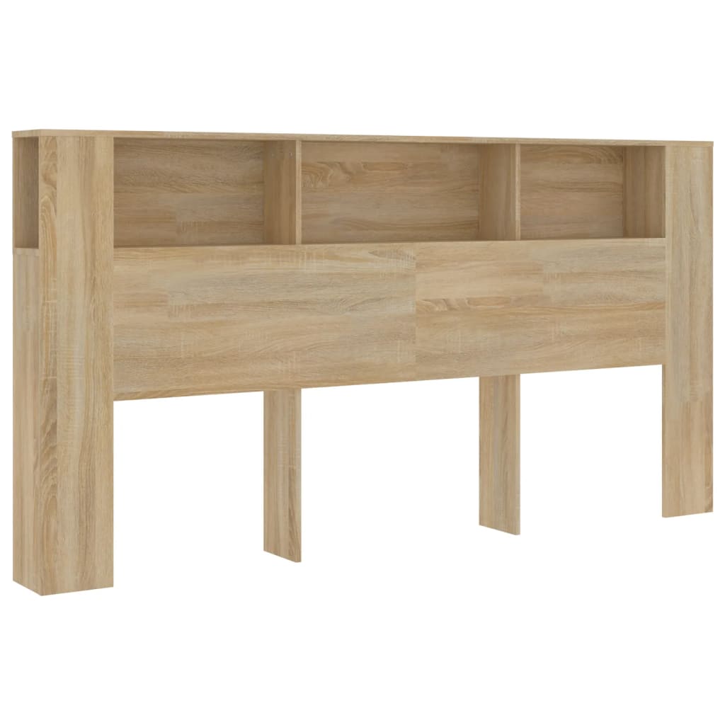 Headboard Cabinet Sonoma Oak 200x18.5x104.5 cm