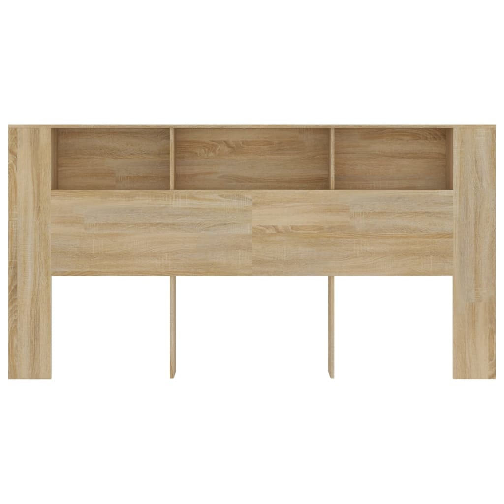 Headboard Cabinet Sonoma Oak 200x18.5x104.5 cm
