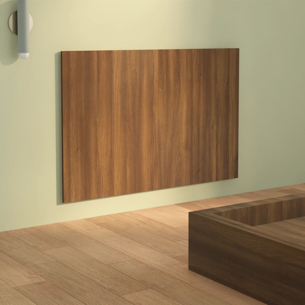 Bed Headboard Brown Oak 120x1.5x80 cm Engineered Wood