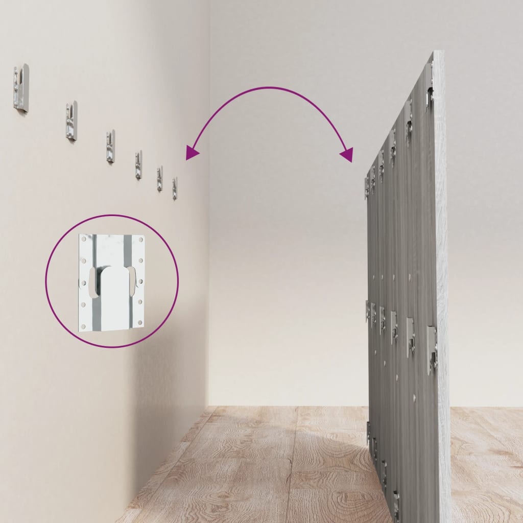 Bed Headboard Grey Sonoma 200x1.5x80 cm Engineered Wood