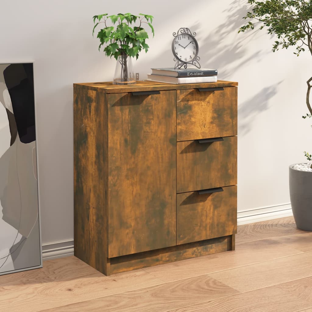 Sideboard Smoked Oak Engineered Wood