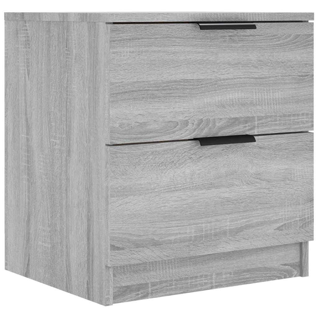 Bedside Cabinets 2 pcs Grey Sonoma Engineered Wood