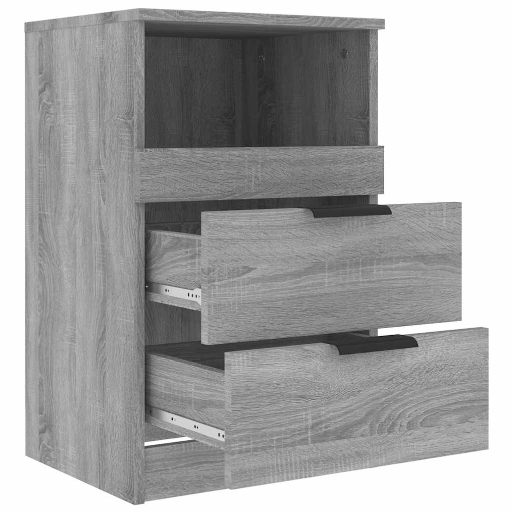 Bedside Cabinet Grey Sonoma Engineered Wood