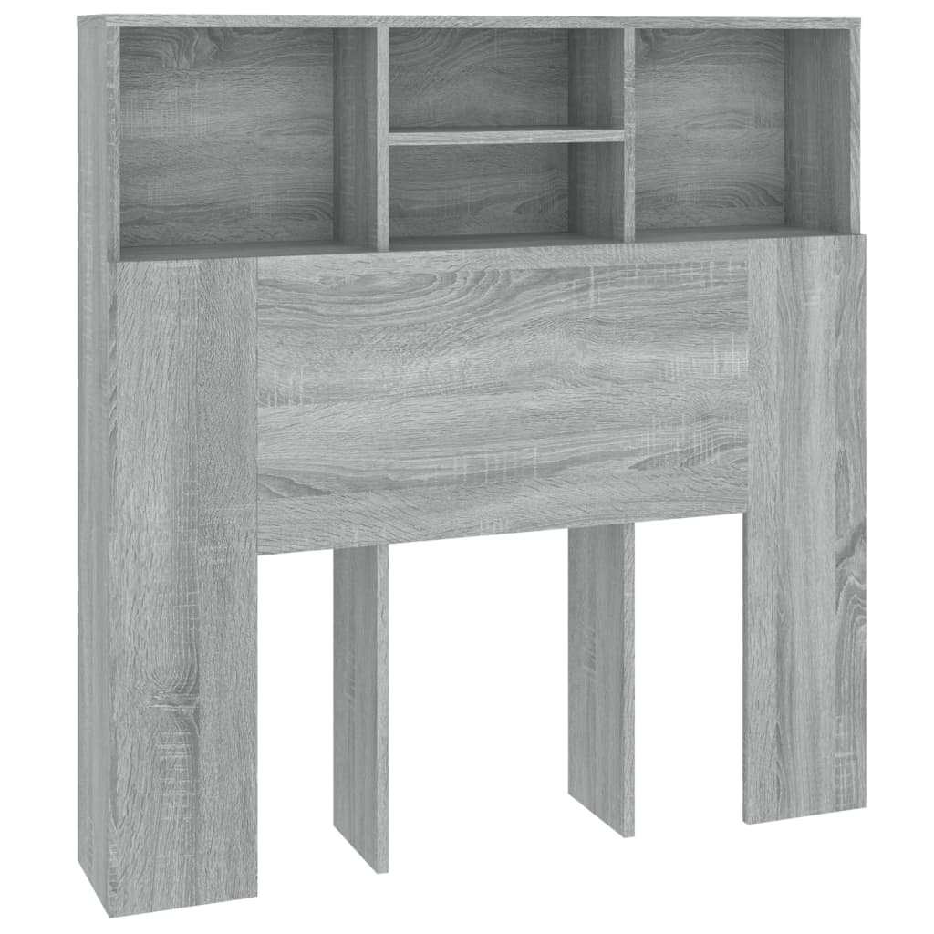 Headboard Cabinet Grey Sonoma 100x19x103.5 cm