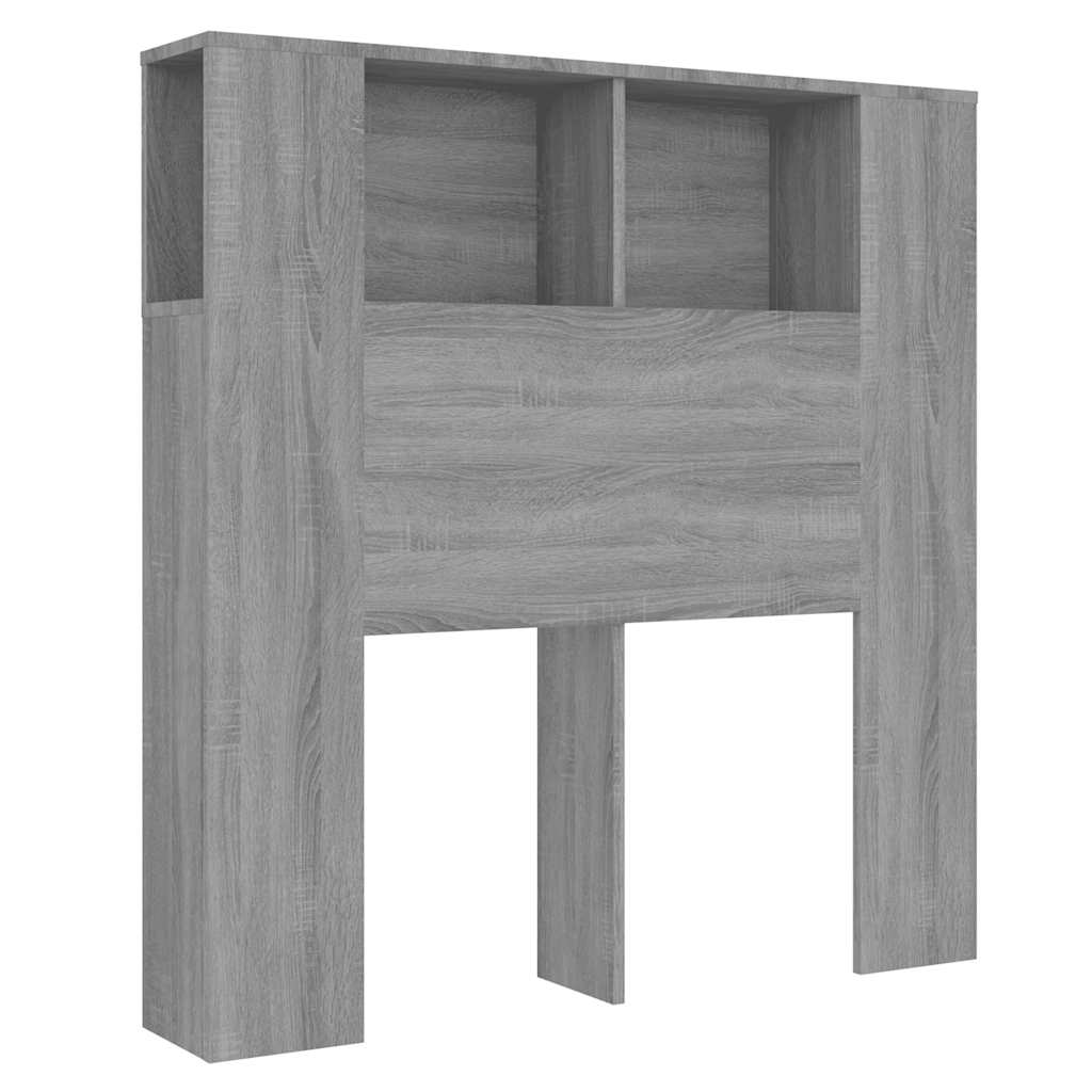 Headboard Cabinet Grey Sonoma 100x18.5x102.5 cm