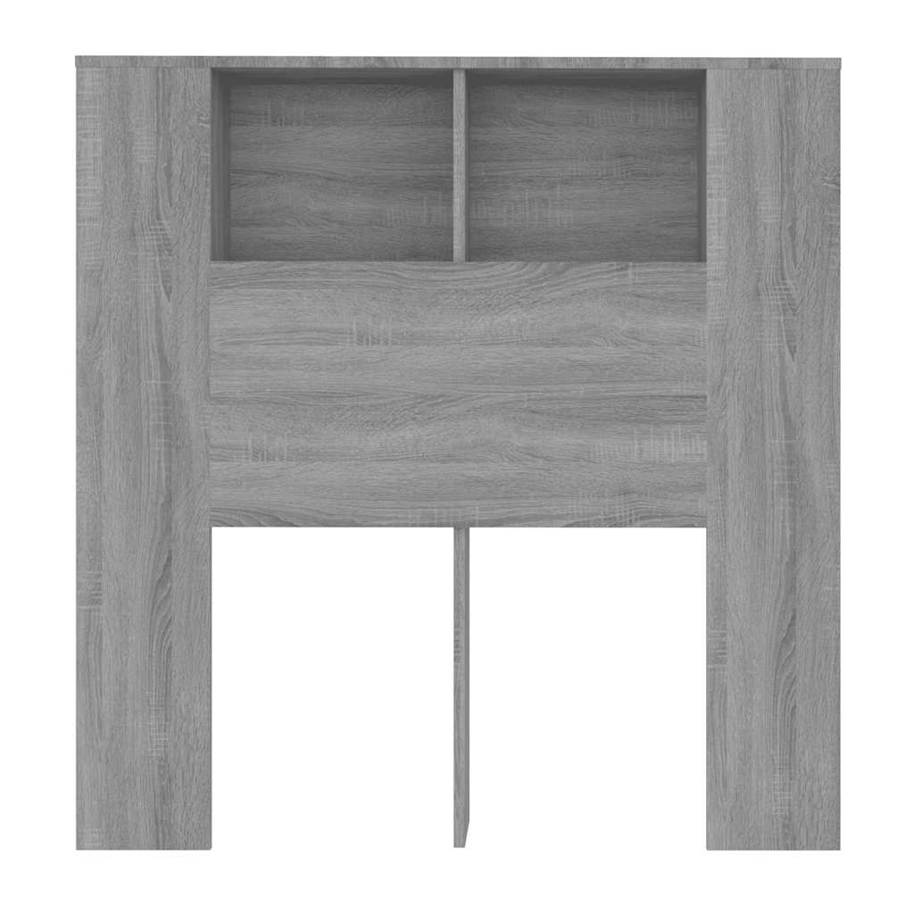 Headboard Cabinet Grey Sonoma 100x18.5x102.5 cm
