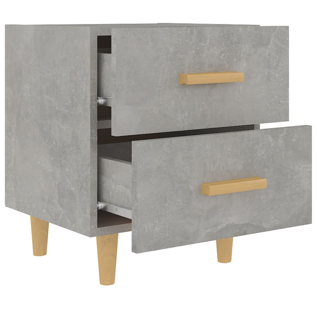 Bed Cabinets 2 pcs Concrete Grey 40x35x47.5 cm