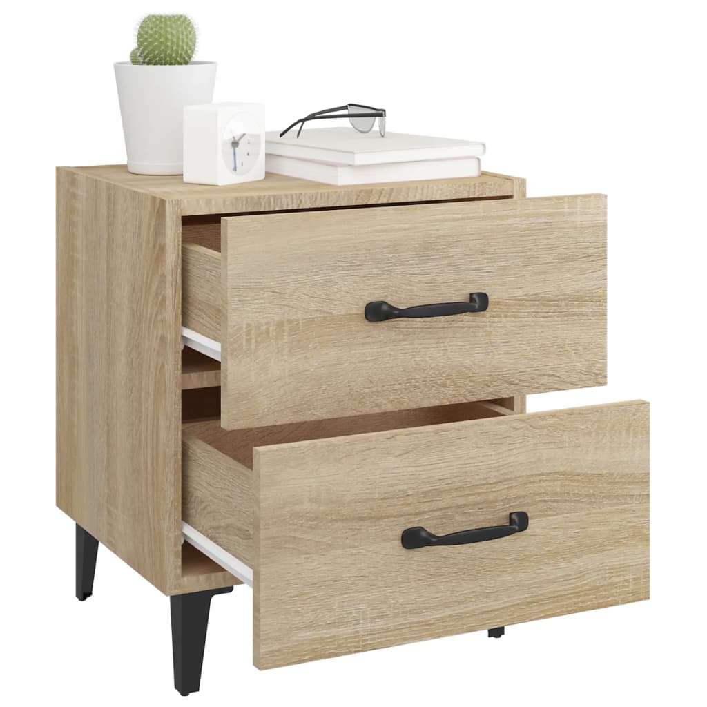 Bedside Cabinets 2 pcs Sonoma Oak 40x35x47.5 cm