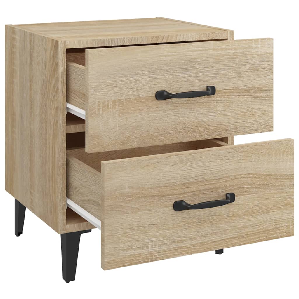 Bedside Cabinets 2 pcs Sonoma Oak 40x35x47.5 cm
